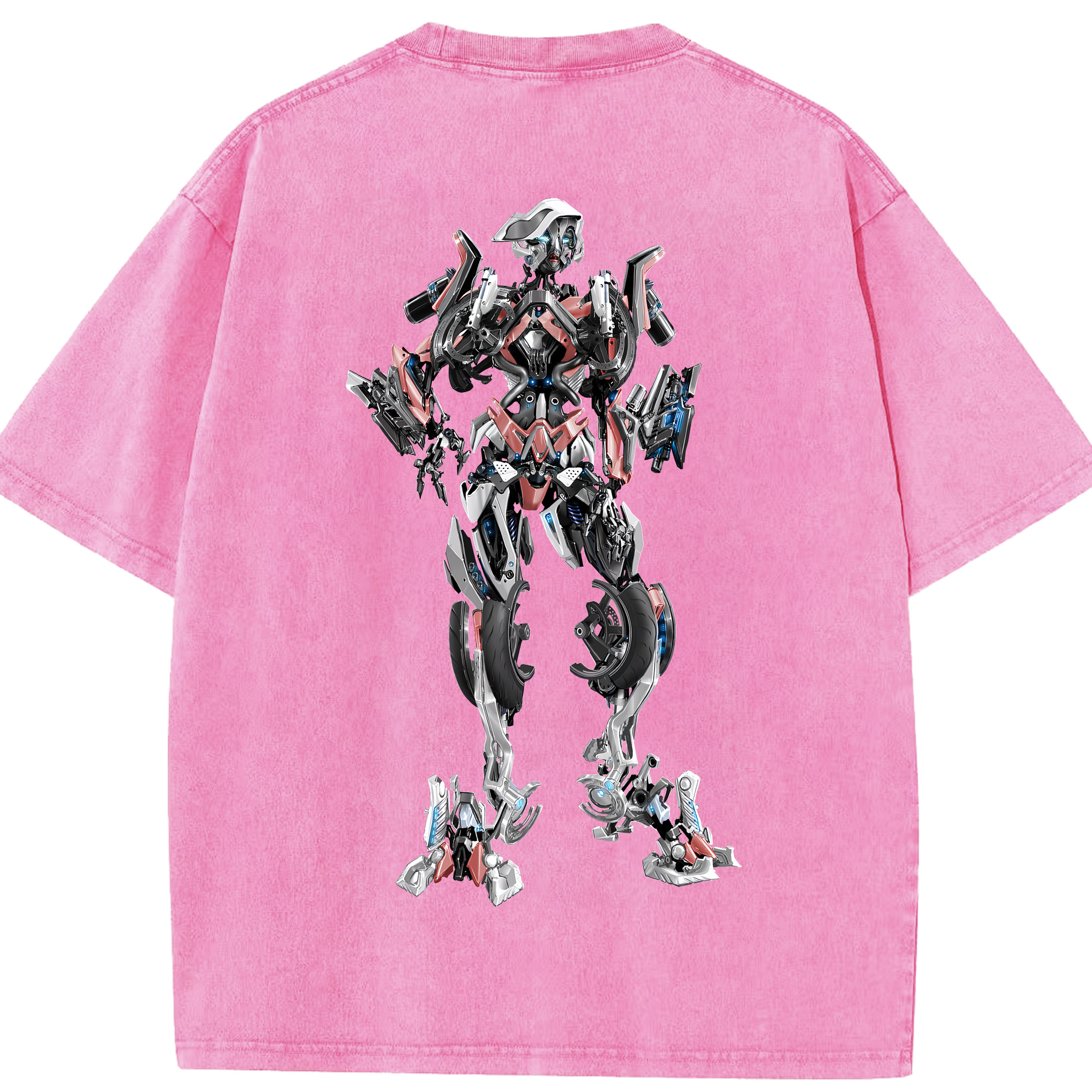 （画像用） Transformers トランスフォーマー 綿100% ヴィンテージ風 半袖Tシャツ（背面プリント）